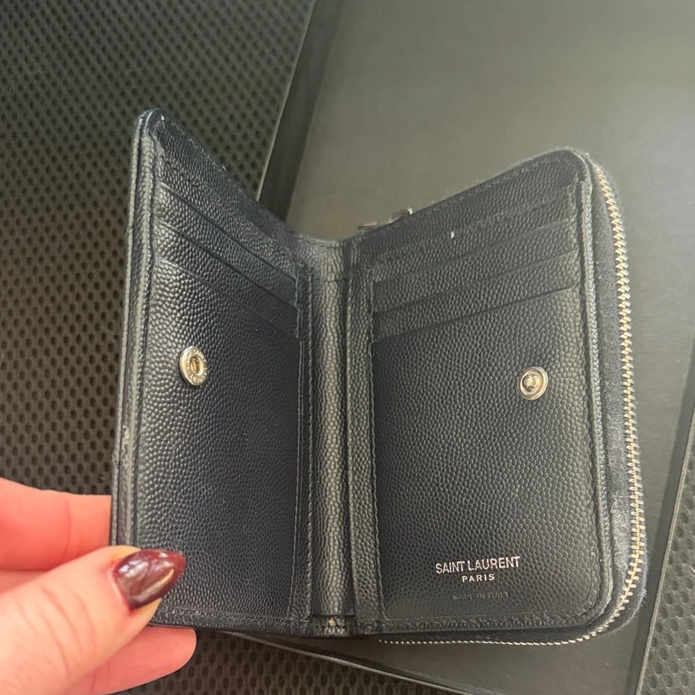Saint Laurent Midnight Blue Leather Wallet - Picture 2 of 3